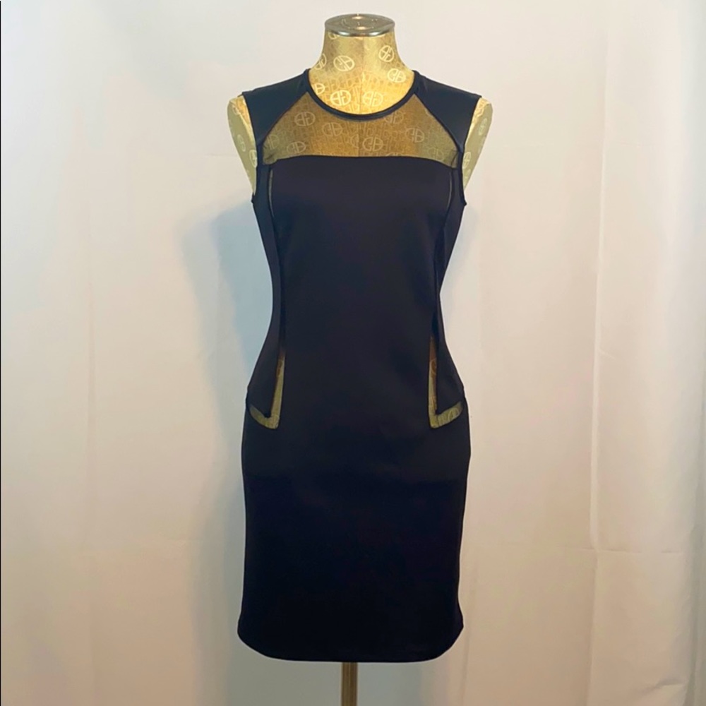 Malloy Black with Mesh Dress, M